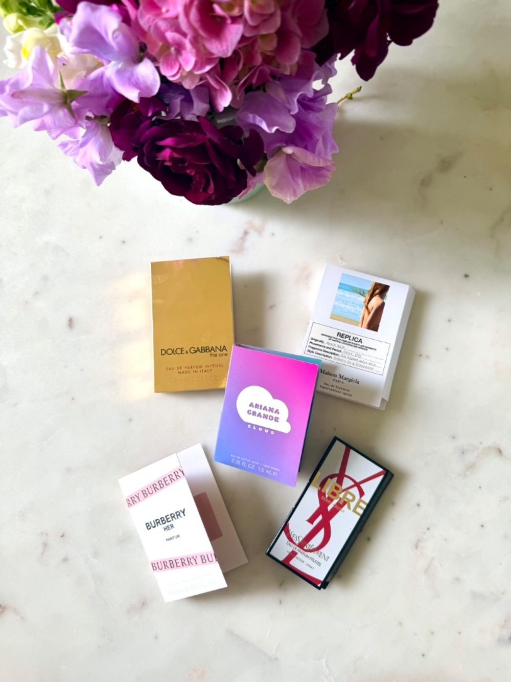 Dolce & Gabbana, YSL, Burberry, Maison Margiela Ariana Grande Beauty Sample Set
